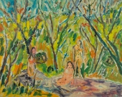 63. Three Nudes Bathing