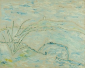 93. White and Blue River with Figure